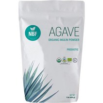 다이어트유산균 프로스 프로 신 프리바이오틱스 NBF 용설란 이눌린 분말 1LB16온스 프리바이오틱 가용성 섬유소 장 글루텐 프리 넌GMO 무향, 1파운드(1팩)