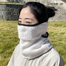 홈앤이지 완전무장 마스크 방한 얼굴가리개 넥워머, 블랙 1개