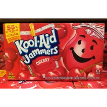 Kool-Aid 설탕 55% 감소 체리 음료 177ml 10개입, 10개