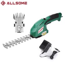 allsome 2 in 1 7.2v 전기 헤지 트리머 무선 가정용 트리머 충전식 잡초 가위 전정 깎는 기계 diy garden tool
