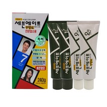 동성제약 세븐에이트 무향료 칼라크림 대용량 전문업소용 240g(1제 2제 120g 2개), 1통, 6호-자연스런 갈색