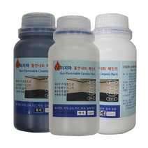 불타지마 불연 내화 무독성 고급 수성페인트 흰색/검정색/아이보리색 500ml, 투명바니쉬(유광)