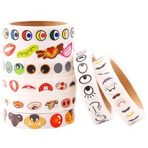 DIY표정스티커(눈코입 8종택1)-SUN, F큰코