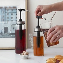 도요 내열유리 펌프 오일병 소스병, 1개, 500ml