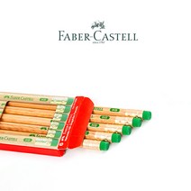 파버카스텔 연필 네추럴연필 지우개연필6입, 파버카스텔 지우개연필6입 2B(111502)
