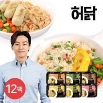 허닭 슬림도시락 220g 6종 12팩, 05.슬림도시락 닭가슴살마늘볶음밥 12팩
