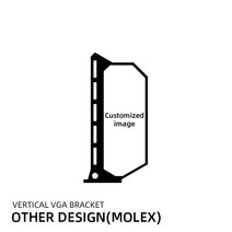 컴퓨터케이스 pc케이스 pc케이스미들타워 수직 GPU 지원 맞춤형 다채로운 VGA 브래킷 비디오 카드 스탠드, Customized molex