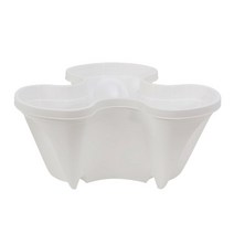 정원화분 Three-Petal Pot Decoration 1PC Plastic Stackable Vertical Flower Plant Strawberry Seedling, 02 B