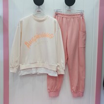 애플핑크 남양주모다) 레이어드맨투맨죠거셋트APS8R102