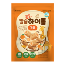 아이배냇 꼬마 칼슘 하이롤 감귤 50g 제주산 감귤 농축액 무합성향료 국내산 8곡물, 2개