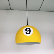 당구장 조명 램프 포켓볼공모양 숫자 번호 당구장 인테리어, 300MM 넘버 샹들리에 9호