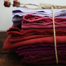 패브릭샵 8수린넨 대폭 바이오워싱 플랜퓨어린넨 무지 레드계열 5컬러, 진와인