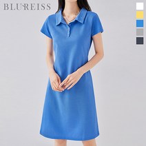 블루레이스 블루레이스 클래식피케이카라원피스_B3M1OP4021