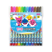 종이나라 핑크퐁 싸인펜 12색, 6개