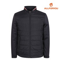 올포유 패플단독 올포유 남성 넥 시보리 배색 패딩 점퍼 AMJUI3310-915_G