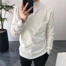 라일라이 겨울 캐시미어 남자 반폴라 터틀넥니트