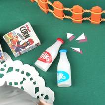 레인몰 미니어처 소품 우유병 육일돌 오비츠로이드, 블루