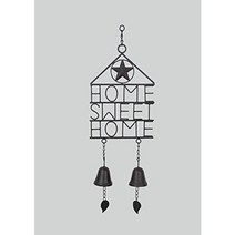 giftsonline2 Metal Star hanging Home Sweet Home Wind Chime, 1