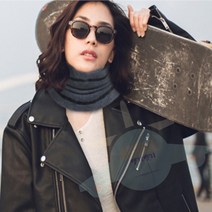 J.ROM 골프넥워머 여성웜밴드 원플원 겨울목토시, 네이비/네이비