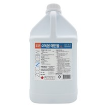 에탄올 83% 손소독기 리필용 기구 손잡이 공간소독용 알콜 업소용 식탁 의자 뿌리는 소독제, 4L