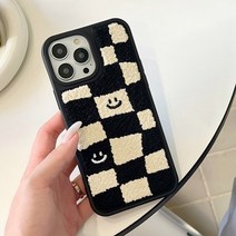 따뜻한 감성 스마일 체크 무늬 아이폰 11 케이스