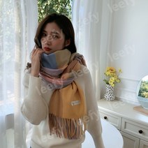 스카프 여성 겨울 2022 모조 캐시미어 스카프 한국 동대문 격자 무늬 스카프 가을 새로운 한국 스카프 도매