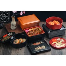 장어덮밥그릇 일본 덮밥 도시락 사각 통 덮밥 케이스, 타입 K, 1개