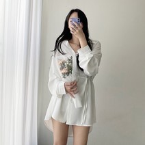 남심저격) 화이트 셔츠 살랑 원피스