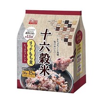 아이리스오야마 잡곡미 16곡미 개별 포장 분포 타입 리치 찰보리 듬뿍 블렌드 450g 30g 15봉지 188847, 30グラム (x 15)