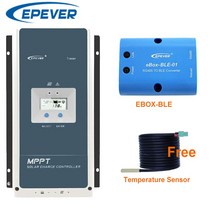 태양열설치 가정용 태양광 패널 자가발전 EPEVER-MPPT 컨트롤러백라이트 추적기100A 80A 60A 50A 배터리 충전 조달 장치솔라 셀 추적 시리즈, Tracer6415AN, 01 with BLE Sensor