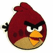 보들보들-뽀글이 아플리케/화난새/가로15.5cm 세로15cm/나만의 아이옷만들기/리폼, 꼬마비행기