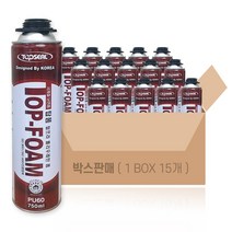 탑프라 탑폼 우레탄폼 PU60 750ml [건타입] 세트(15개), 15개
