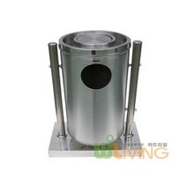 리빙 원형행거형 스텐휴지통(B형/500x850/145L), 쿠팡 블루스카이캐슬 본상품선택