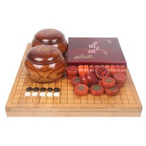 바둑판 단단한 고급 오목 어버이날 선물 바둑 게임판, 패키지 A3+2CM  대추나무통