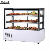 업소용 냉장 쇼케이스 반찬 냉장고 제과 카페 매장용, 럭셔리곡선후면도어100x65x123cm