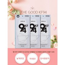 THE GOOD 마스크 황사미세먼지차단 숨안찬 여름용마스크KF94 화이트100매