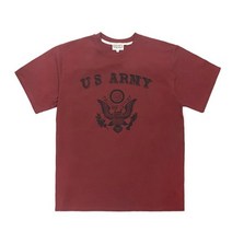 그롭스 U.S. ARMY EAGLE LOGO 반팔 티셔츠(벽돌 자주) 반팔티 M~L 밀리터리 캐주얼 반팔 티셔츠 아이콘