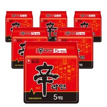 농심 신라면 멀티팩 5개입 120g, 6개