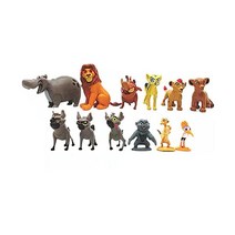 PINPAI 라이온 킹 - 액션 피규어 완구 무파사 이야기 & 심바 퍼펙트 1-2.3인치 미니 인형 세트(12개)