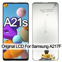 스마트폰 아이폰 갤럭시 LCD OLED 자가 수리 키트 세트 6.5 삼성 호환 갤럭시 A21s A217 A217F LCD 터치 스크린 디지타이저 SM-A217F/DS 디스플레이 교, [02] Black with Frame