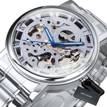 스위스시계 여성메탈시계 명품 시계 승자 공식 캐주얼 스켈레톤 기계식 남성용 스틸 스트랩 roman number 비즈니스 남성용 탑 브랜드 럭셔리