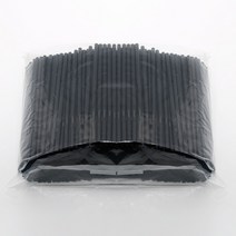 자바라 빨대 검정 25cm 500개, 단품, 단품
