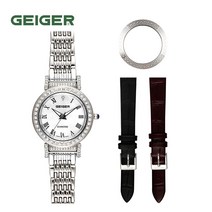 가이거[GEIGER] [본사 정품] 가이거 다이아몬드 여성용 시계 GE1169 WT