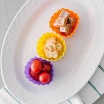 국산 실리콘 반찬칸막이 도시락칸막이 도시락 파티션, 6p세트