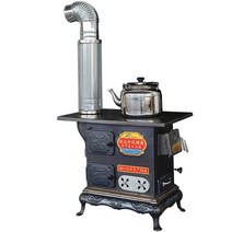 화목 난로 주물 실내 실외 사무실 회사 공장 캠핑용, 대형 63cm 업그레이드 및 두꺼워짐 + 액세서리