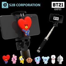 BT21 피규어 블루투스 셀카봉, 알제이
