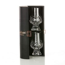 스코틀랜드 글렌캐런 크리스탈 컷 글래스 여행 케이스 위스키잔 2p 세트 Glencairn