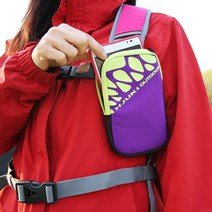 산악 등산용 스마트폰 가방, 보라(XL)