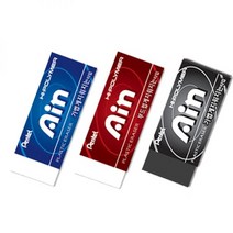 지우개 펜텔 하이폴러미 아인 대형 지우개 10개, 블랙 일반