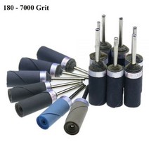 드러멜 드레멜 다용도조각기 3mm Shank Grit 180-7000 습식 건식 사포 샌딩 바로드 스틱 연마 Dremel 용 연삭 헤드 로타리 공구 보석 금속, 3000, 20Pcs